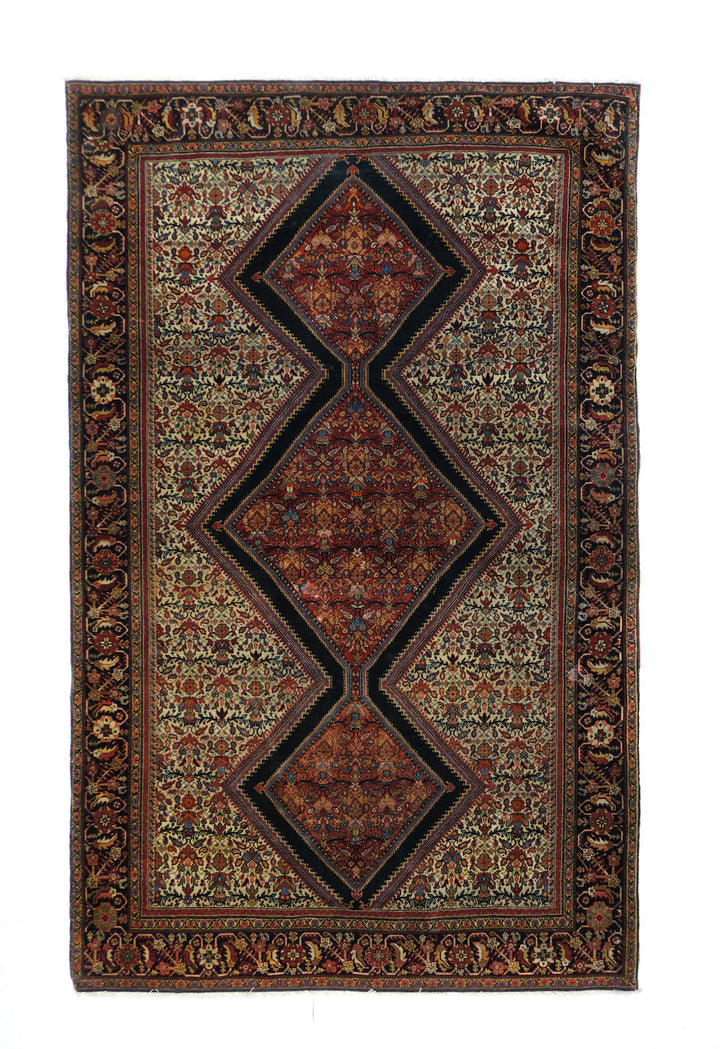 Antique Sarouk Rug 4'2'' x 6'9''