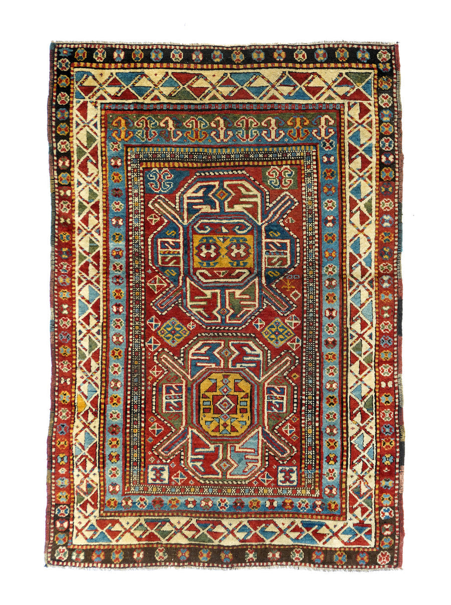 Antique Kazak Rug 4'0'' x 5'10''