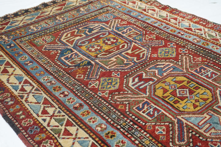 Antique Kazak Rug 4'0'' x 5'10''