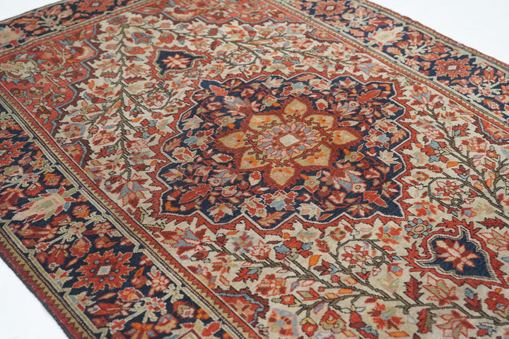 Antique Farahan Sarouk Rug 3'4'' x 4'10''