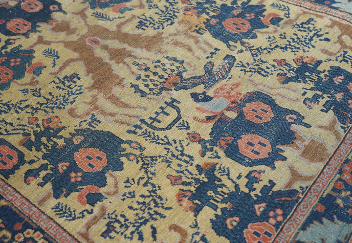 Antique Senneh -One Of Pair Rug 3'1'' x 4'9''