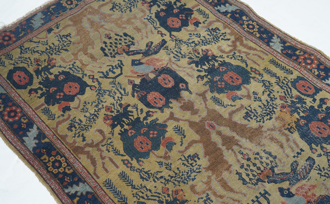 Antique Senneh -One Of Pair Rug 3'1'' x 4'9''