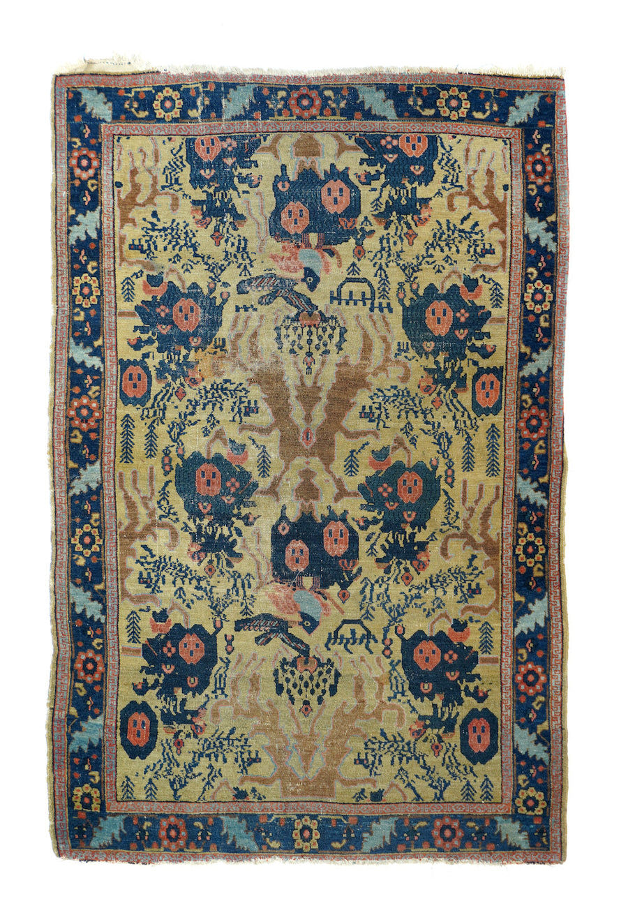 Antique Senneh -One Of Pair Rug 3'1'' x 4'9''