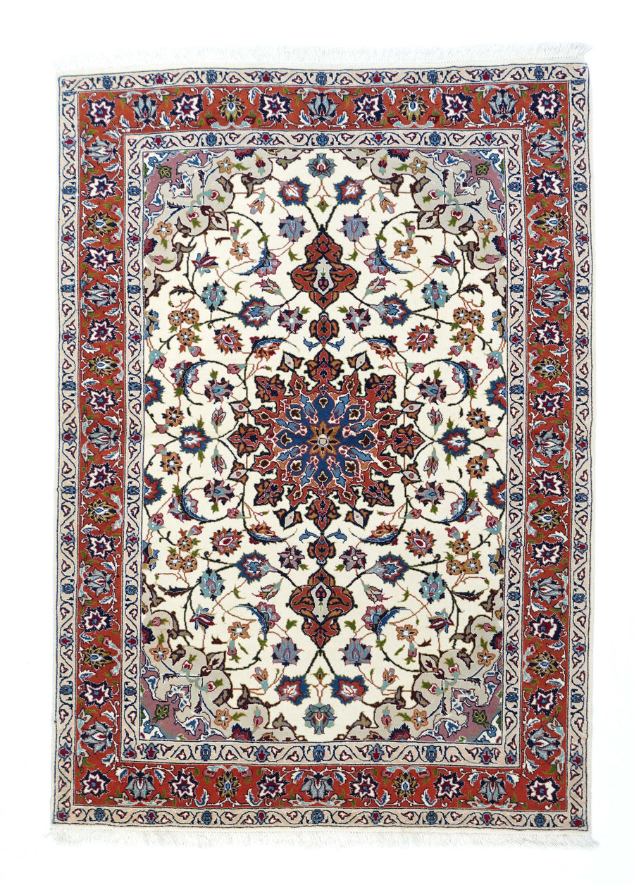 Extremely Fine Persian Tabriz 3'5'' x 5'2''