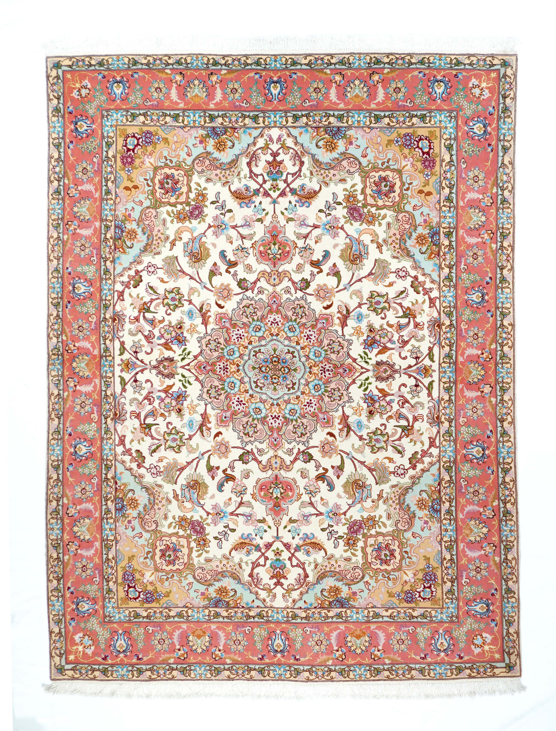 Extremely Fine Persian Tabriz 5'1'' x 6'11''