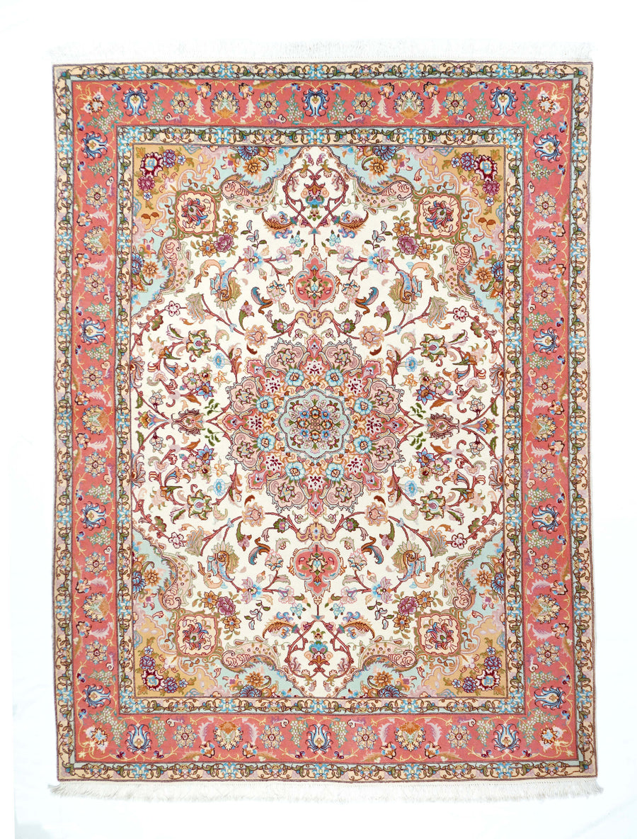 Extremely Fine Persian Tabriz 5'1'' x 6'11''