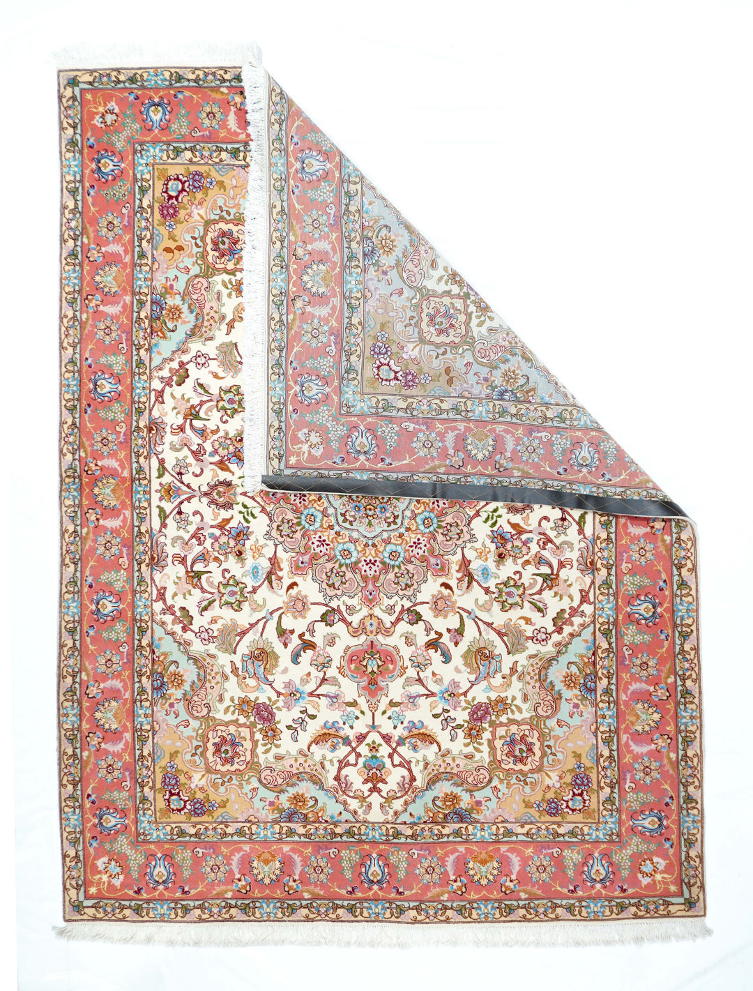 Vintage Extremely Fine Tabriz Rug 5'1'' x 6'11''