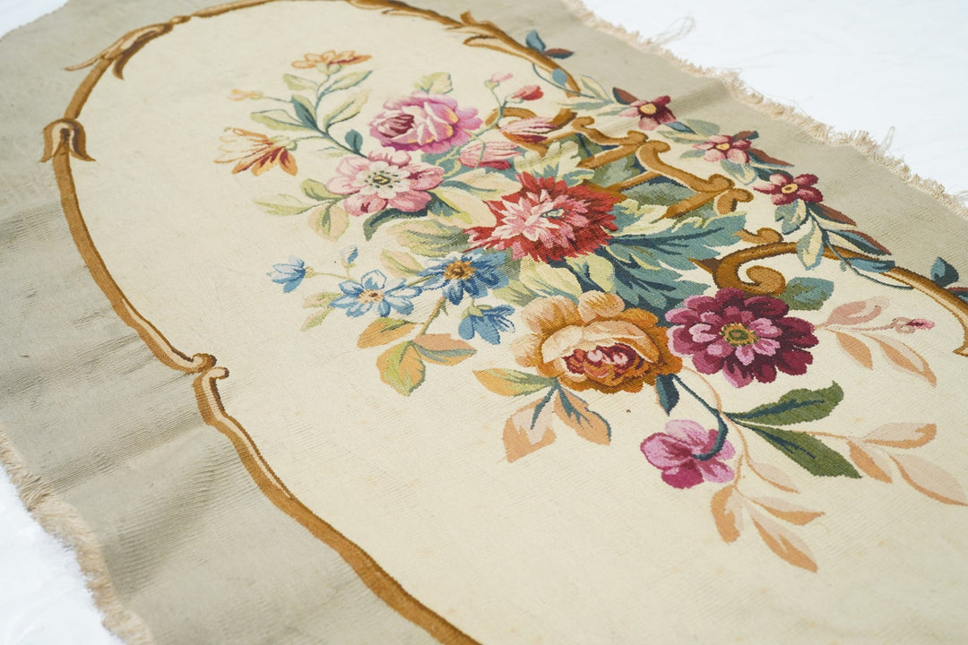 Antique Aubusson Tapestry 2'6'' x 5'0''