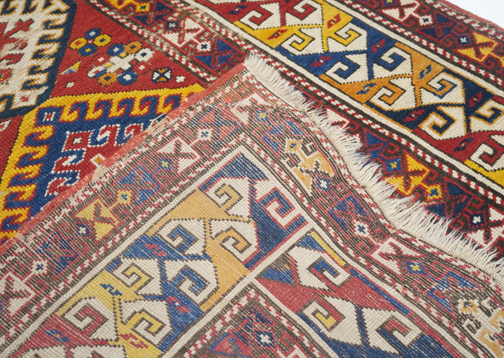 Antique Kazak Rug 3'7'' x 5'10''