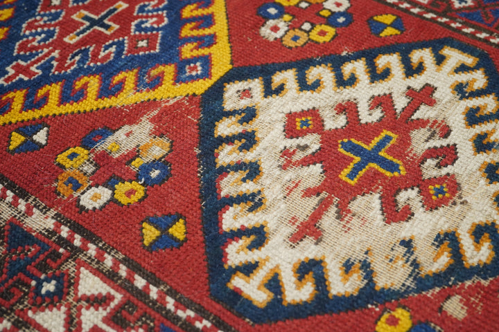 Antique Kazak Rug 3'7'' x 5'10''