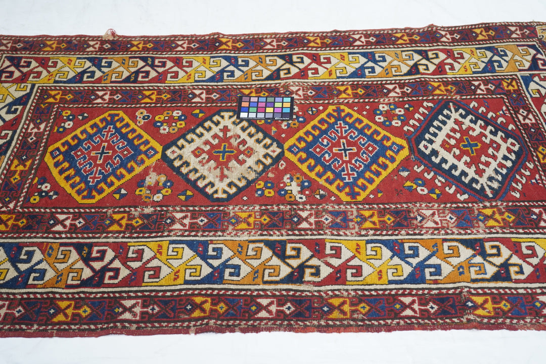 Antique Kazak Rug 3'7'' x 5'10''