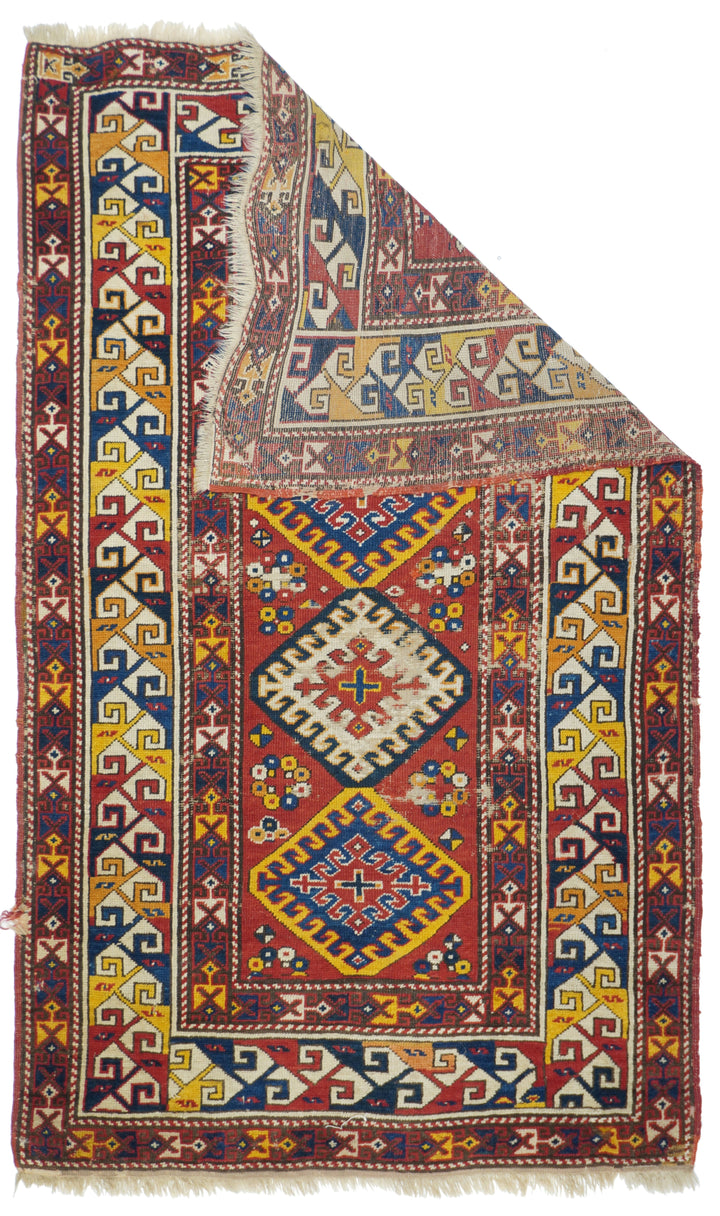 Antique Kazak Rug 3'7'' x 5'10''