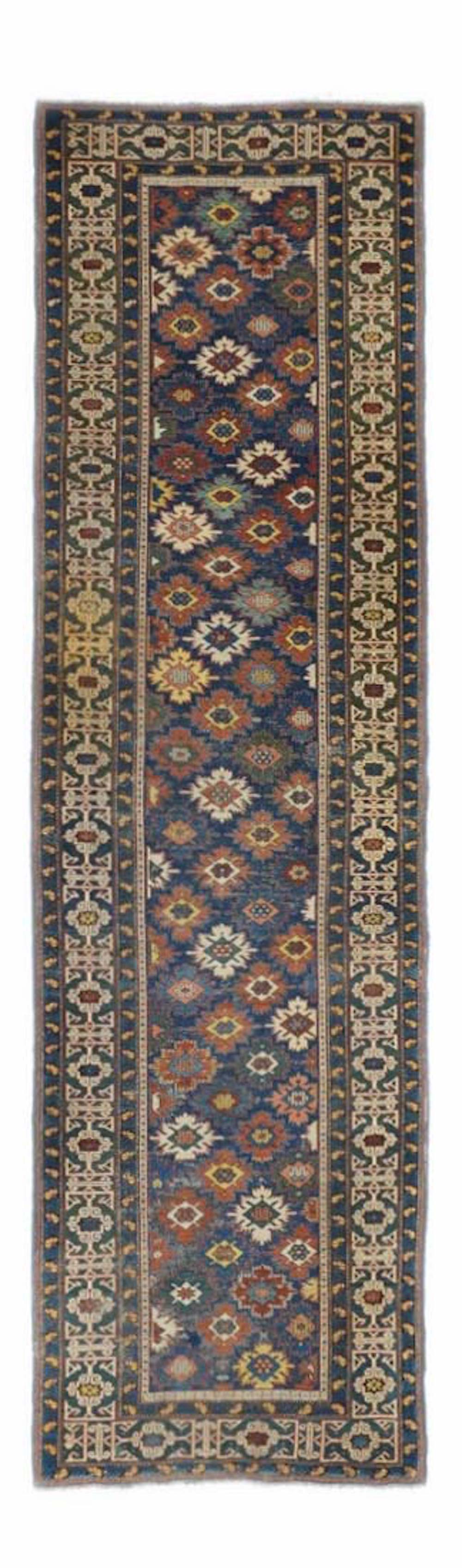 Antique Kuba Rug 3'4'' x 11'10''