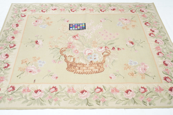 Aubusson Rug 4'6'' x 4'11''