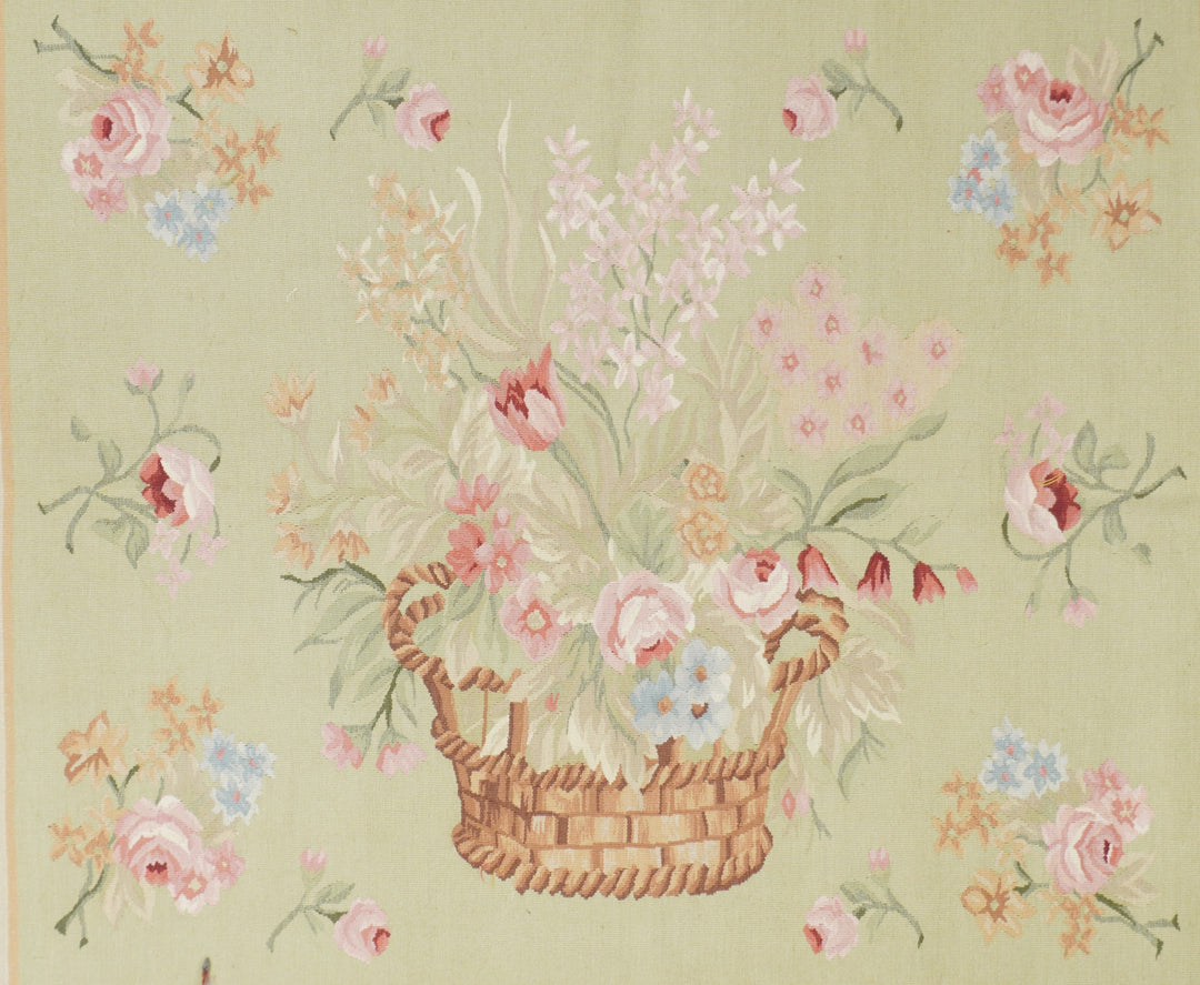 Aubusson Rug 4'6'' x 4'11''