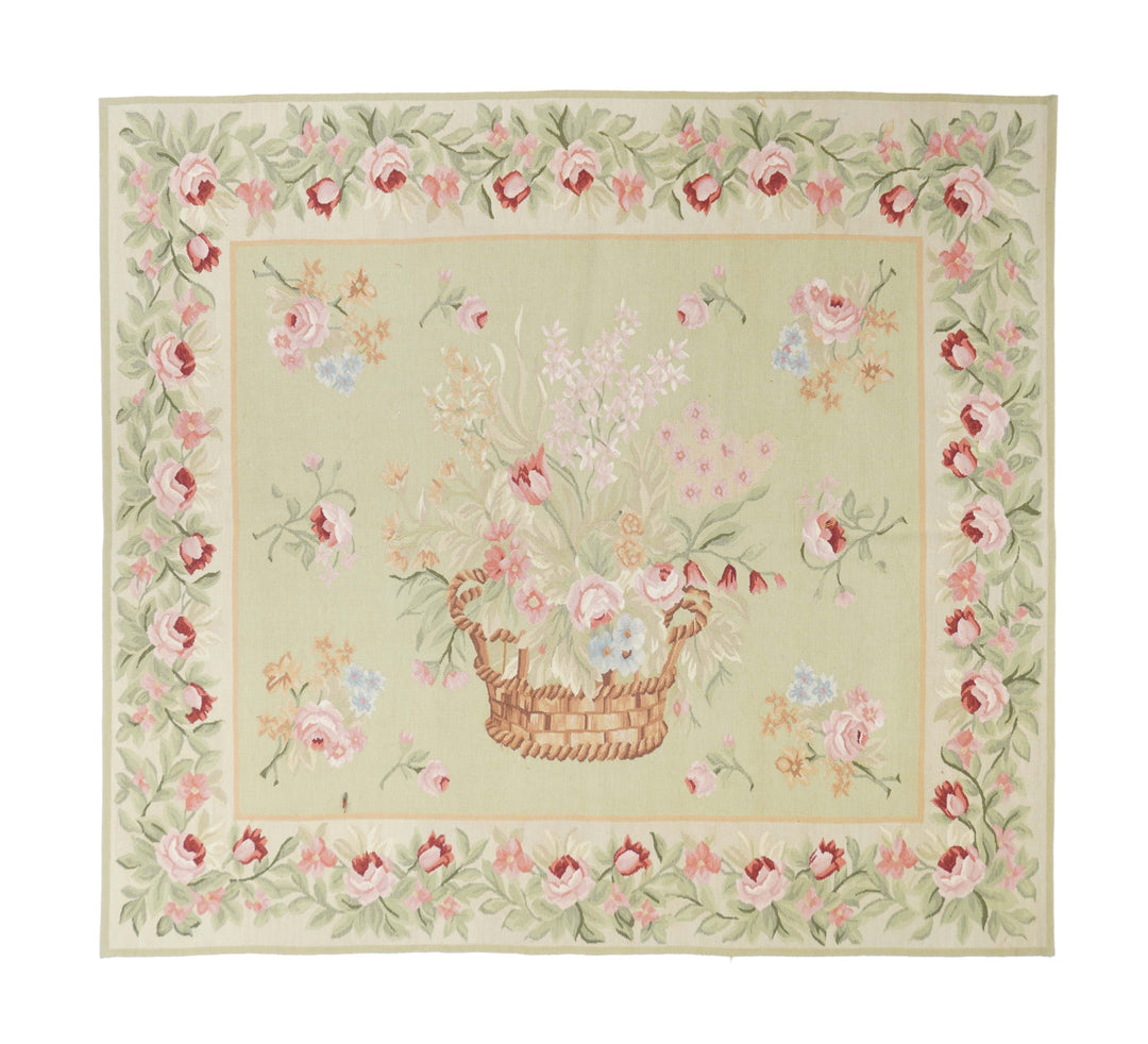 Aubusson Rug 4'6'' x 4'11''