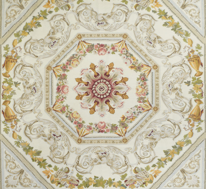 Aubusson Rug 7'4'' x 8'1''