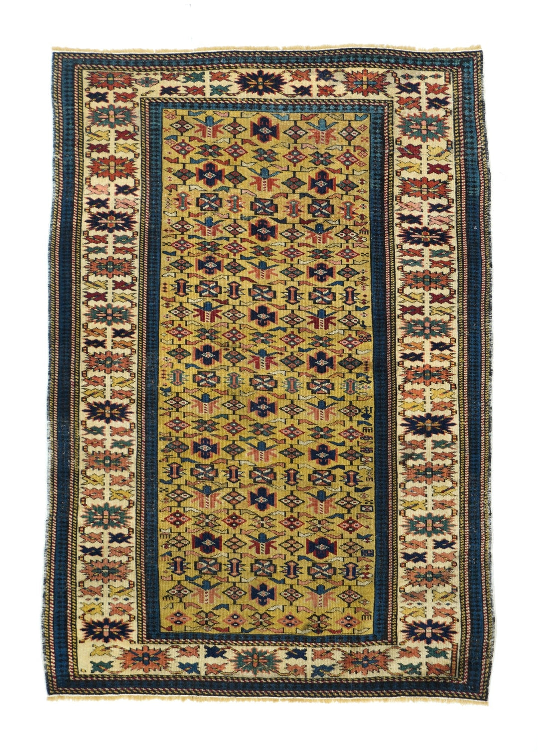 Antique Kuba Rug 3'2'' x 4'7''