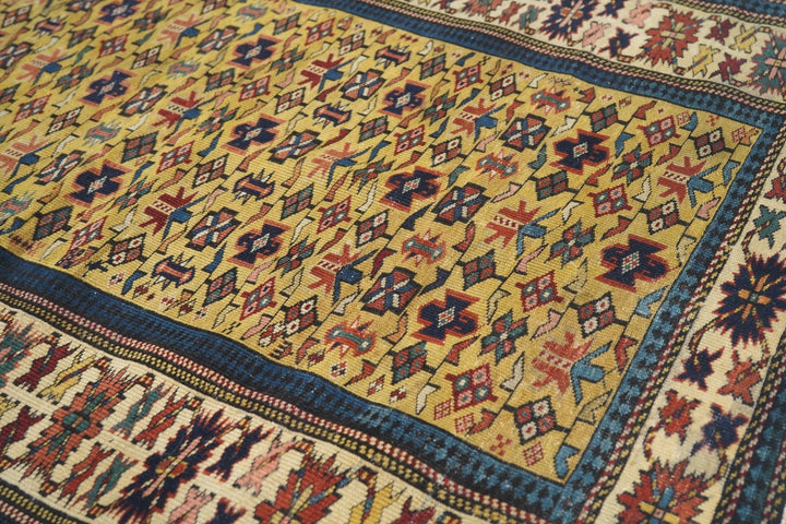 Antique Kuba Rug 3'2'' x 4'7''