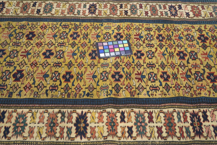 Antique Kuba Rug 3'2'' x 4'7''