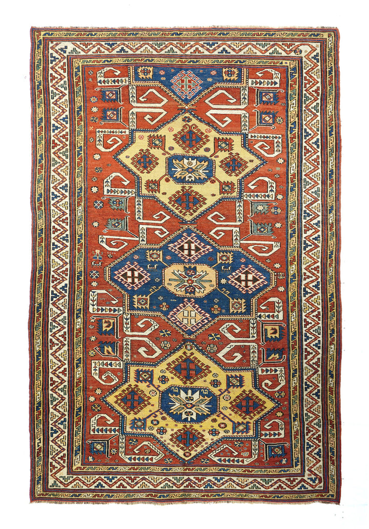 Antique Sumak Rug 4'7'' x 7'9''