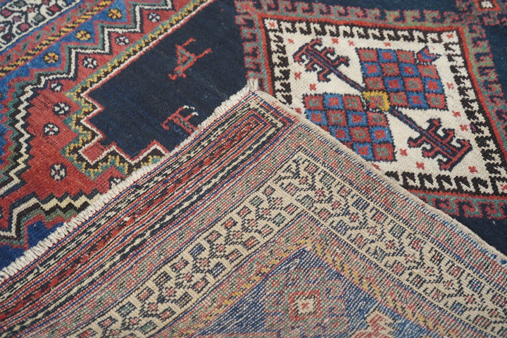 Antique Afshar Rug 3'3'' x 4'2''