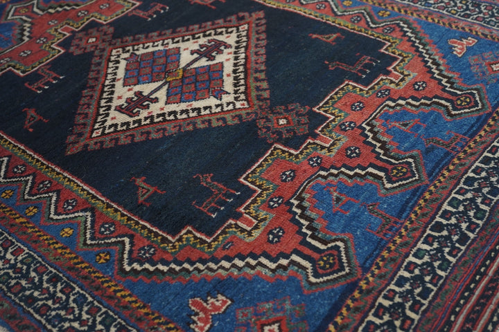 Antique Afshar Rug 3'3'' x 4'2''