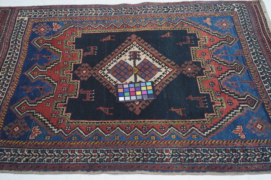 Antique Afshar Rug 3'3'' x 4'2''