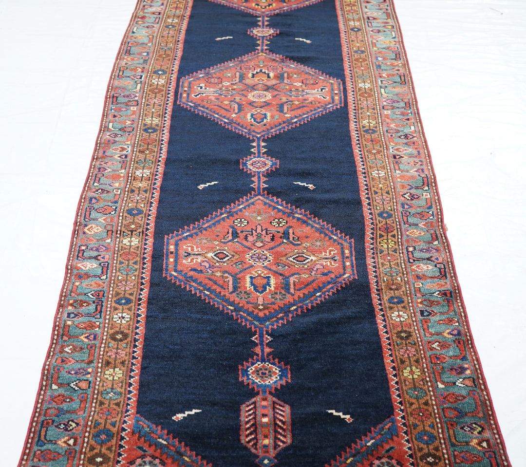 Antique Kurdish Runner 3'1'' x 15'11''