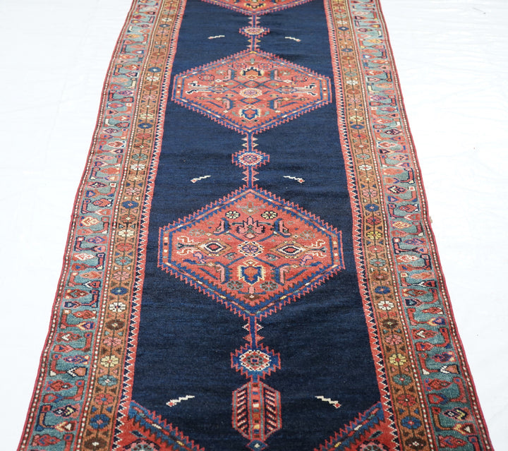 Antique Kurdish Runner 3'1'' x 15'11''