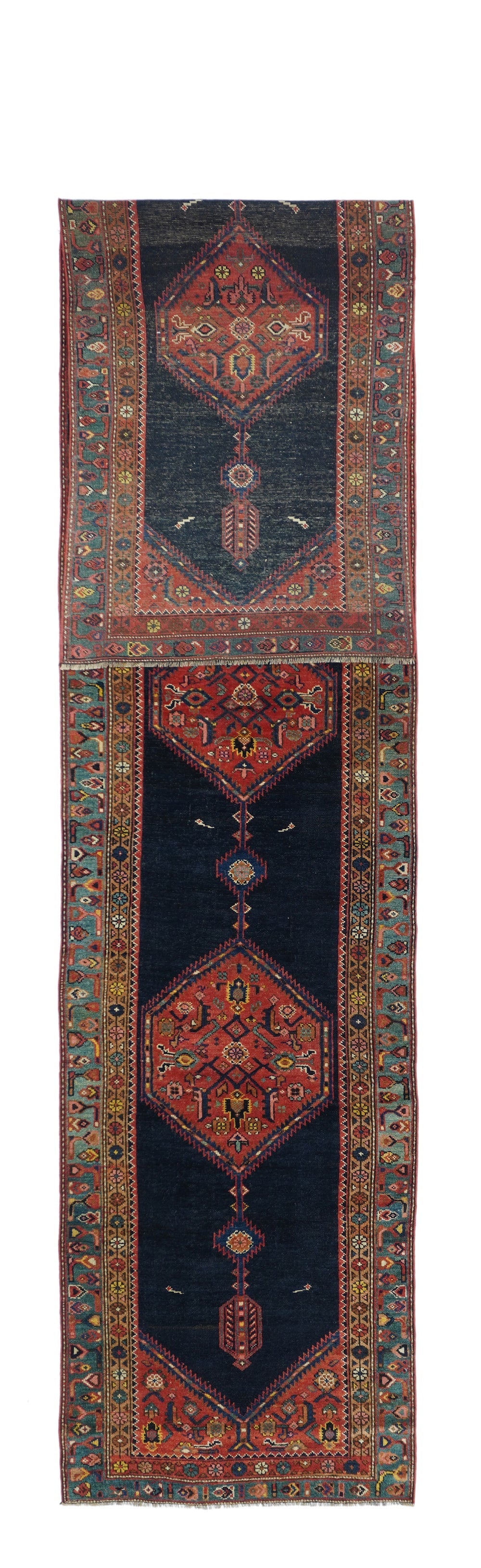 Antique Kurdish Runner 3'1'' x 15'11''