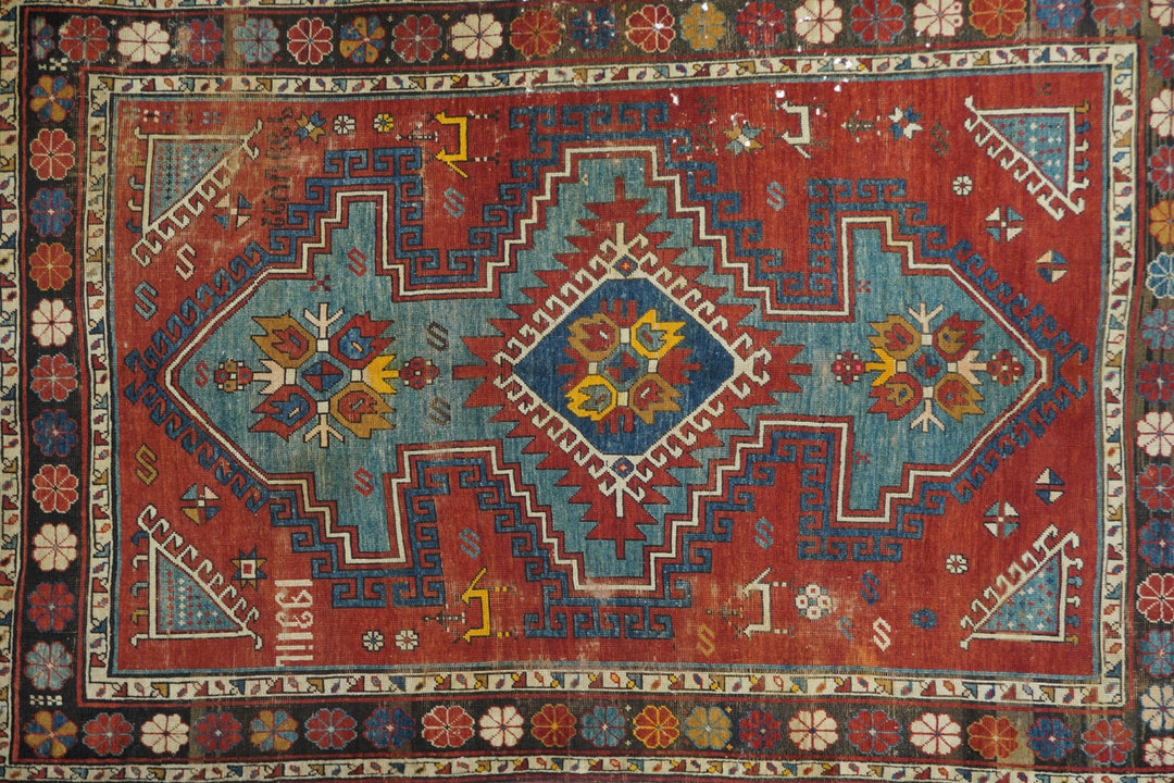 Antique Kazak Rug 5'4'' x 8'1''