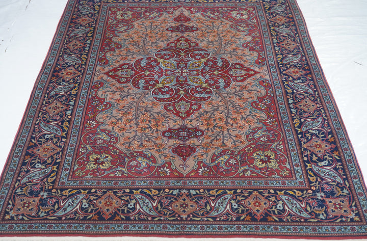 Extremely Fine Antique Persian Tehran Wool Rug 4'7'' x 6'8''