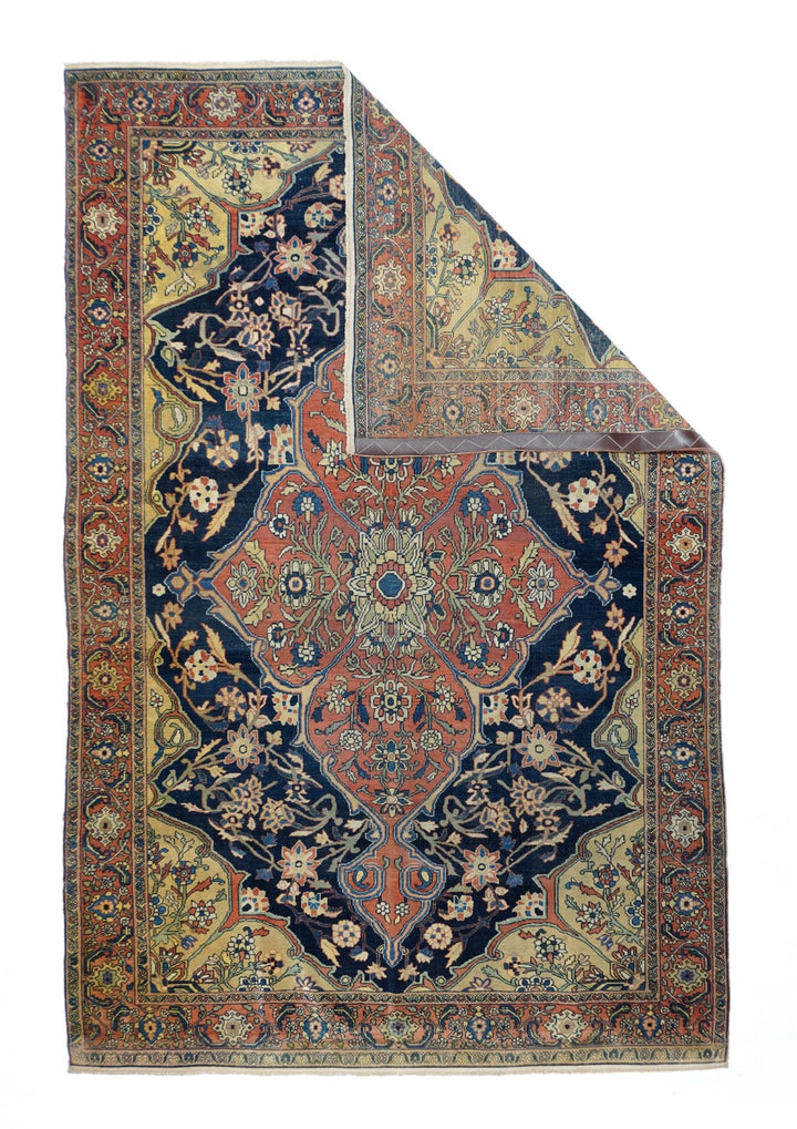 Antique Sarouk Rug 4'4'' x 6'6''