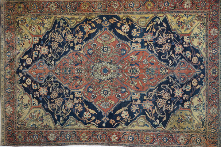 Antique Sarouk Rug 4'4'' x 6'6''