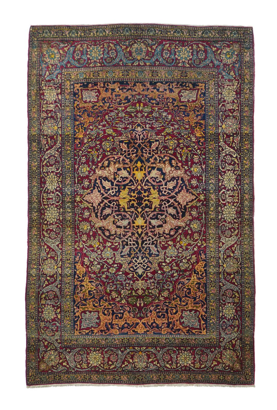 Antique Isfahan Rug 4'5'' x 7'0''