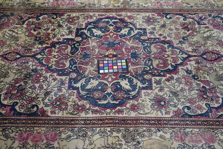 Antique Isfahan Rug 4'4'' x 6'9''