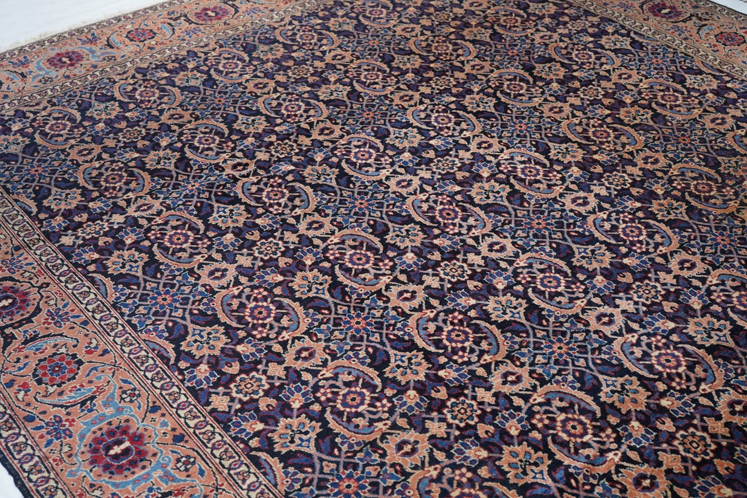 Vintage Persian Tabriz Rug 8'10'' x 11'2''