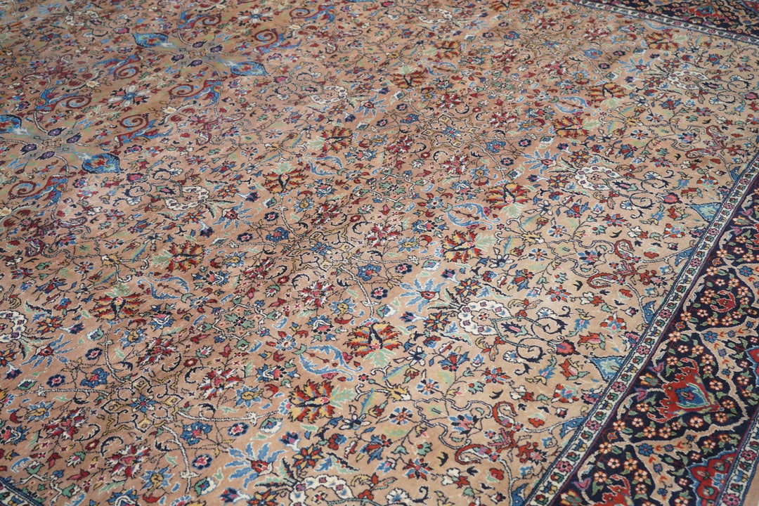 Vintage Persian Tabriz Rug 9'0'' x 11'10''