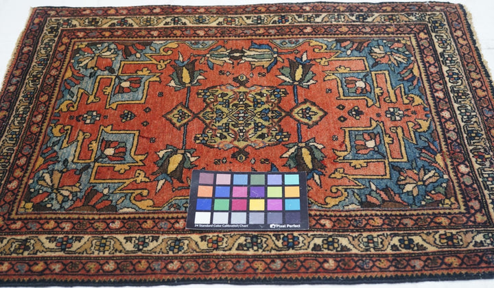 Antique Sarouk Rug 1'11'' x 2'6''