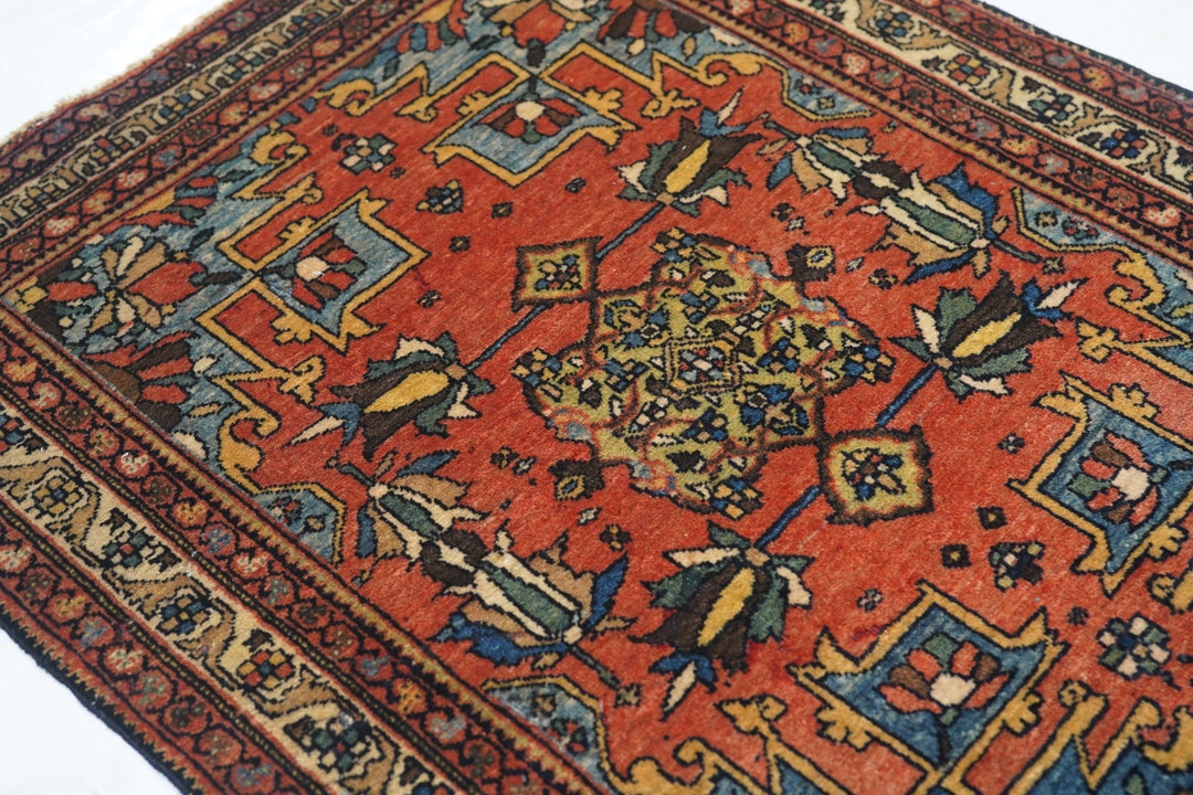 Antique Sarouk Rug 1'11'' x 2'6''