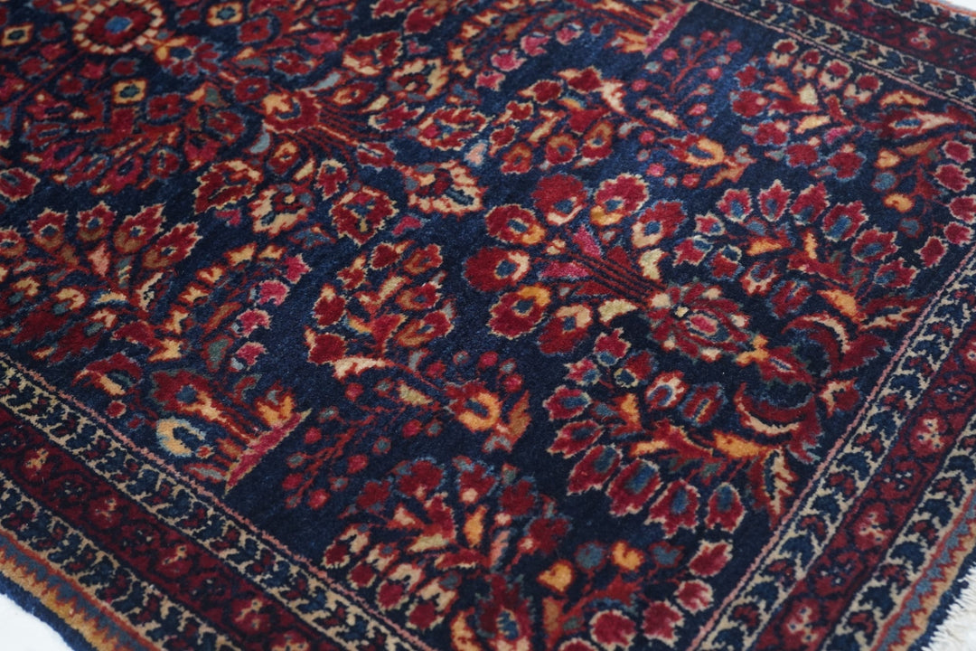 Antique Sarouk Rug 2'0" x 4'0"