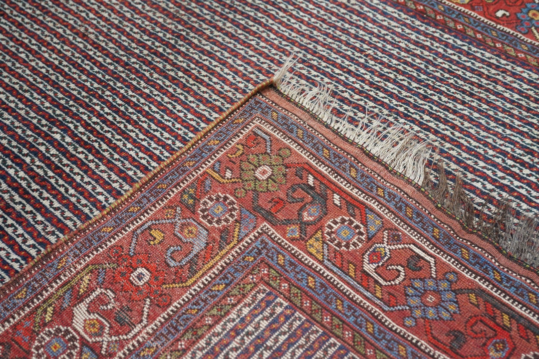 Antique Afshar Rug 4' x 6'3''