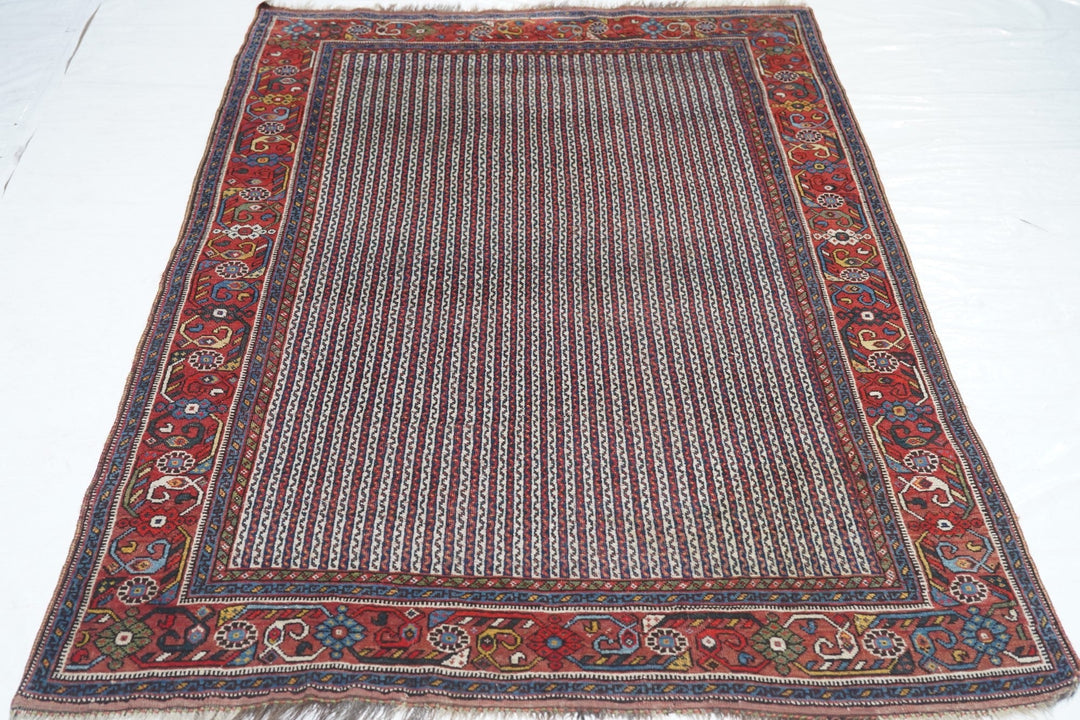 Antique Afshar Rug 4' x 6'3''