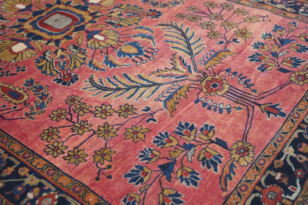 Fine Antique Mohajeran Sarouk Rug 4'3'' x 6'9''