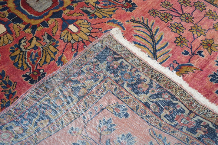 Fine Antique Mohajeran Sarouk Rug 4'3'' x 6'9''