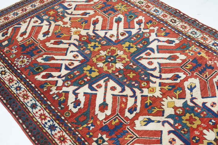 Antique Kazak Rug 4'8'' x 8'3''