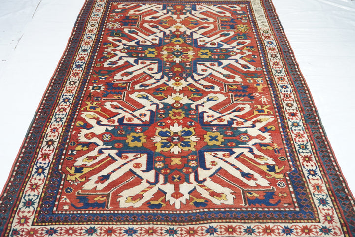 Antique Kazak Rug 4'8'' x 8'3''