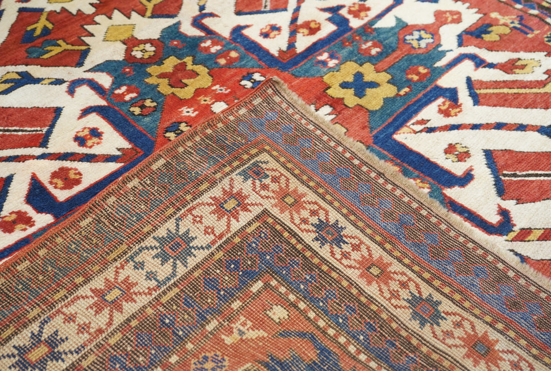 Antique Kazak Rug 4'8'' x 8'3''