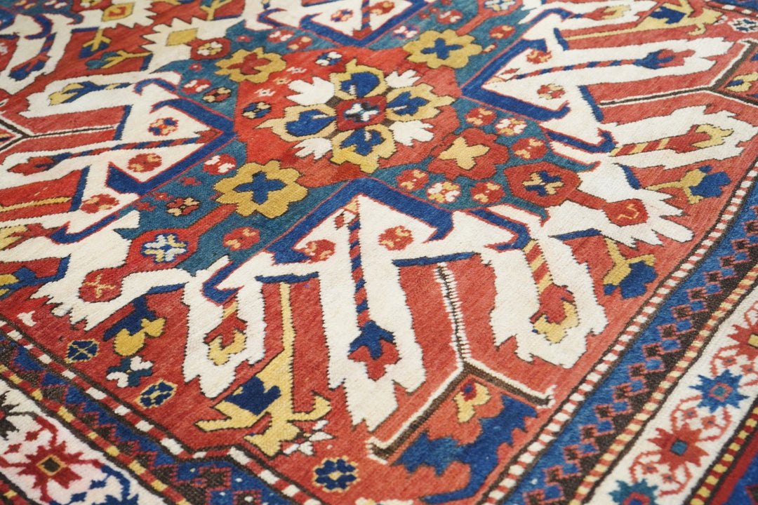 Antique Kazak Rug 4'8'' x 8'3''